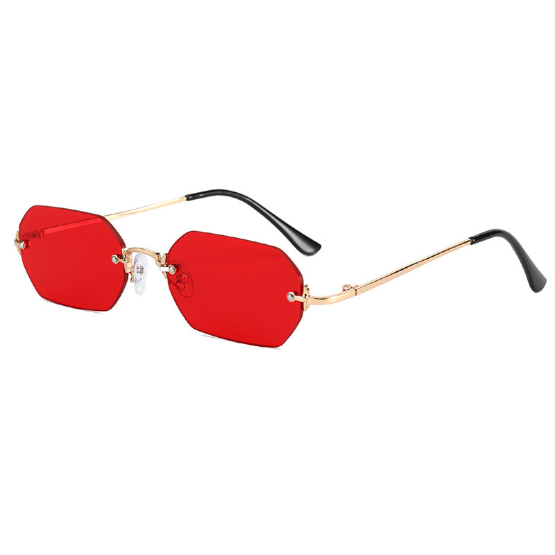 Women's fashionable octagonal sunglasses with elegant metal frame Stornfield
