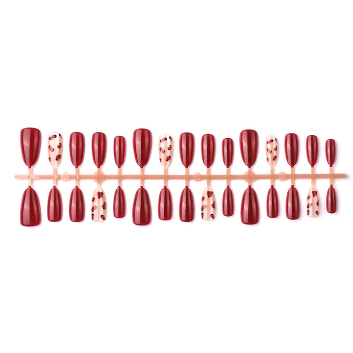 Artistic Red Press-On Nail Tips Stornfield