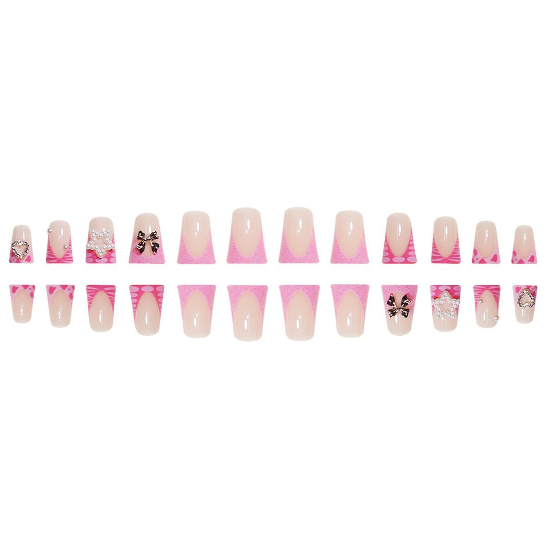 Decorative Press-On Nail Extensions with 3D Accents Stornfield