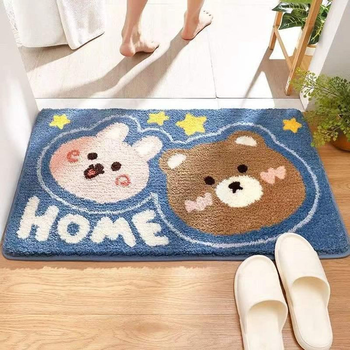 Coastal Waves Shaped Bath Mat