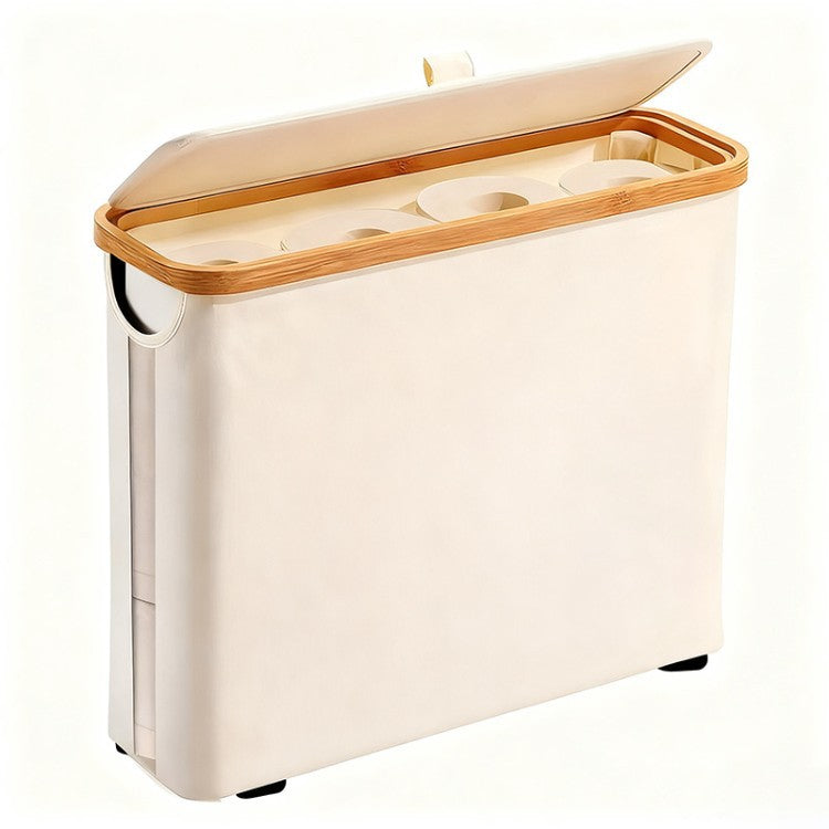High-quality laundry basket with lid and handle Stornfield