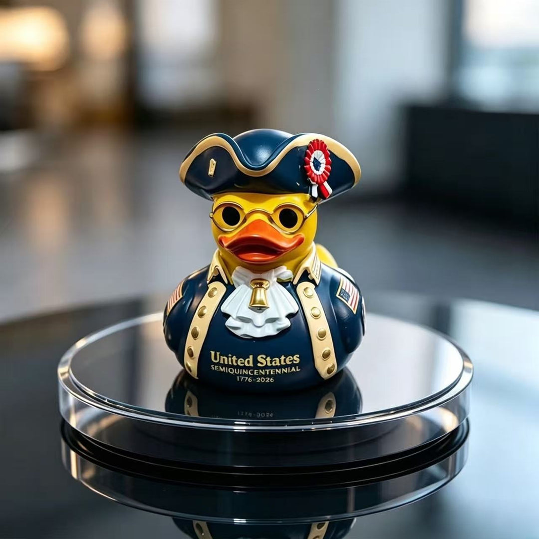 Patriotic Decorative Rubber Duck Statue Stornfield