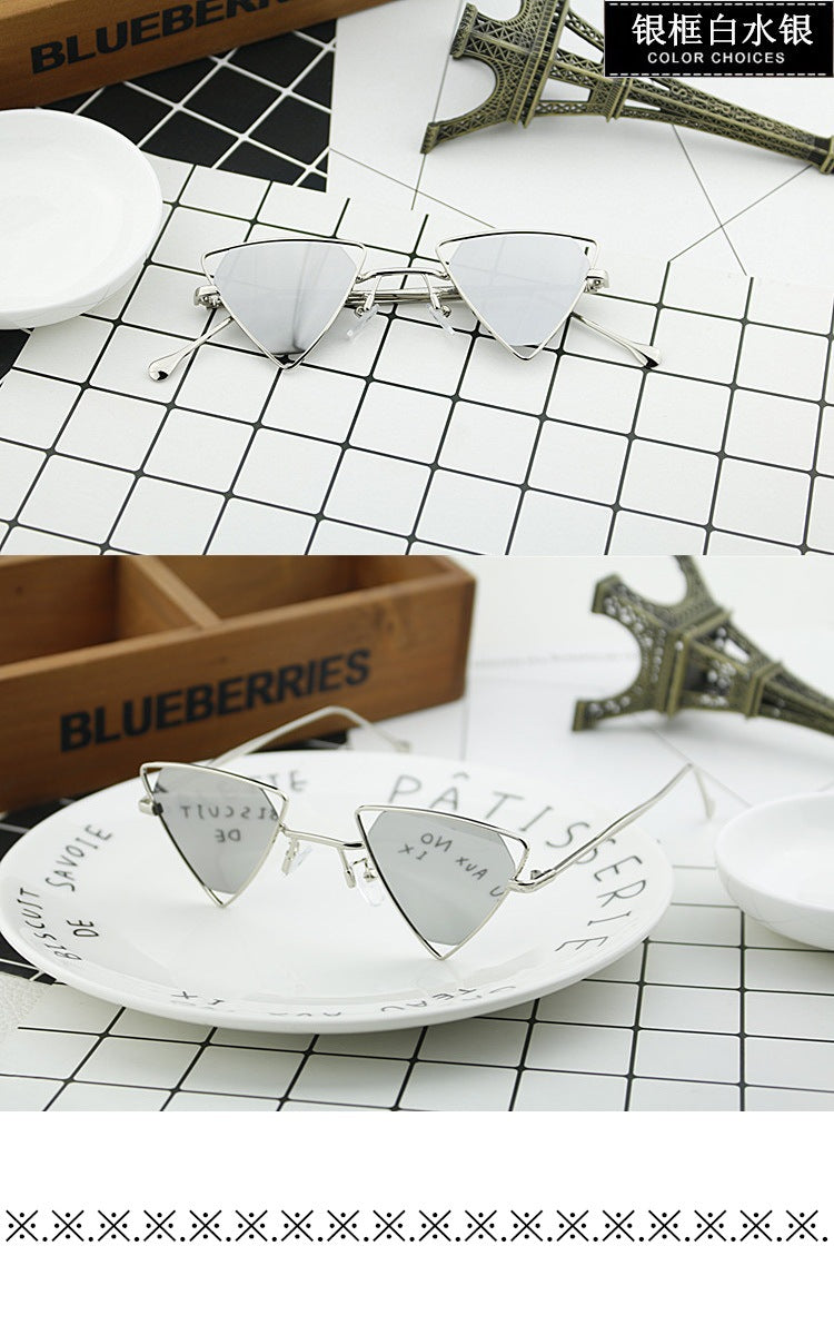 Ladies geometric sunglasses with elegant metal frame Stornfield
