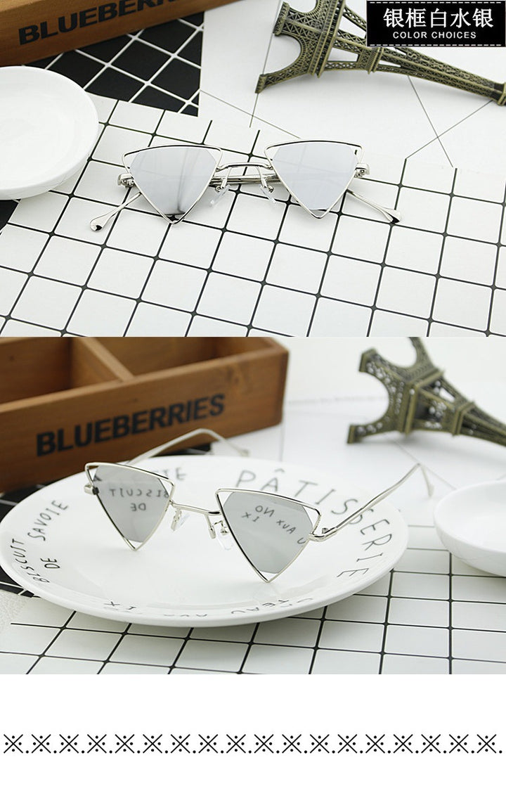 Ladies geometric sunglasses with elegant metal frame Stornfield
