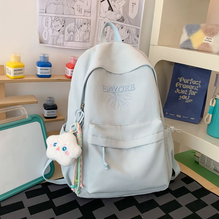 Floral Embroidered Casual Backpack Stornfield