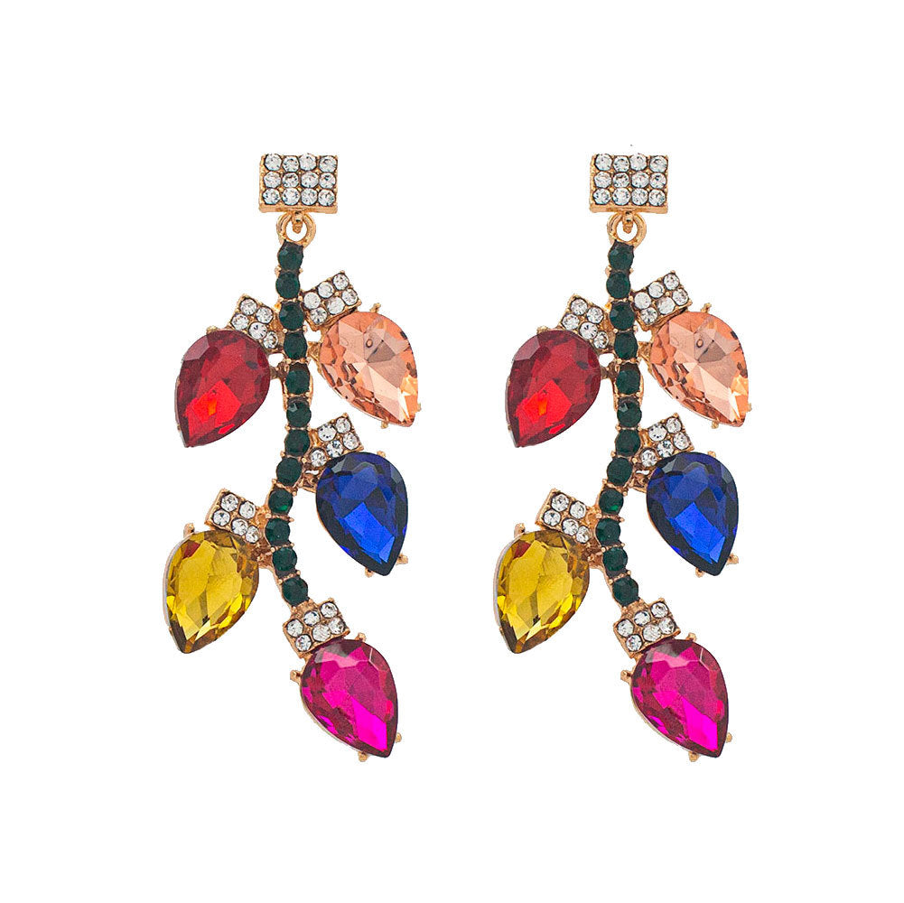 Vibrant Floral-Inspired Drop Earrings Stornfield