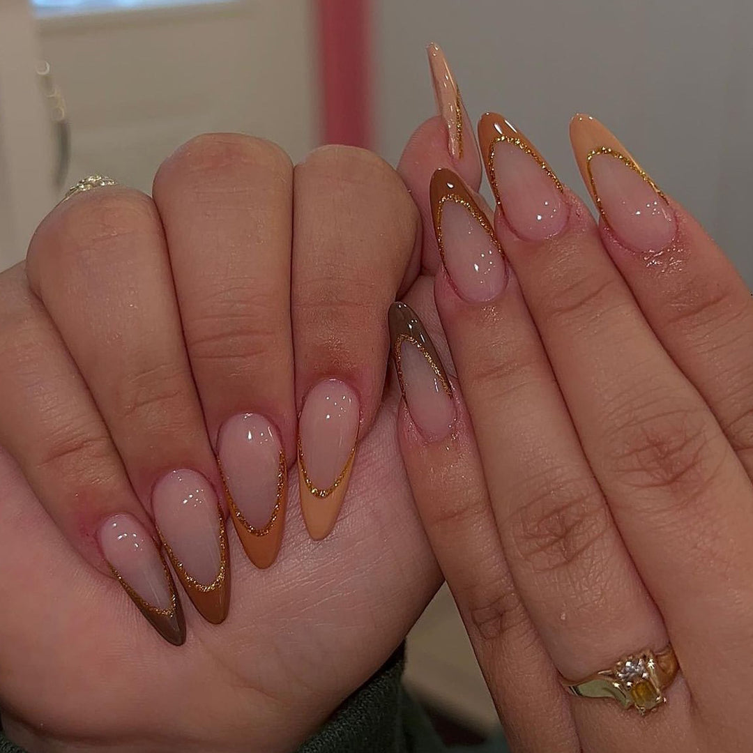 Artful Nail Extensions with Elegant Lace Design Stornfield