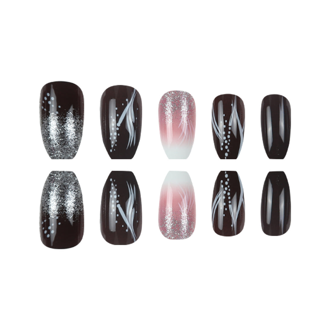 Glamorous Decorative Stiletto Press-On Nails Stornfield