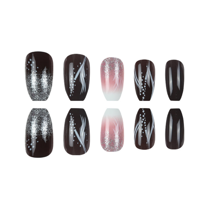 Glamorous Decorative Stiletto Press-On Nails Stornfield
