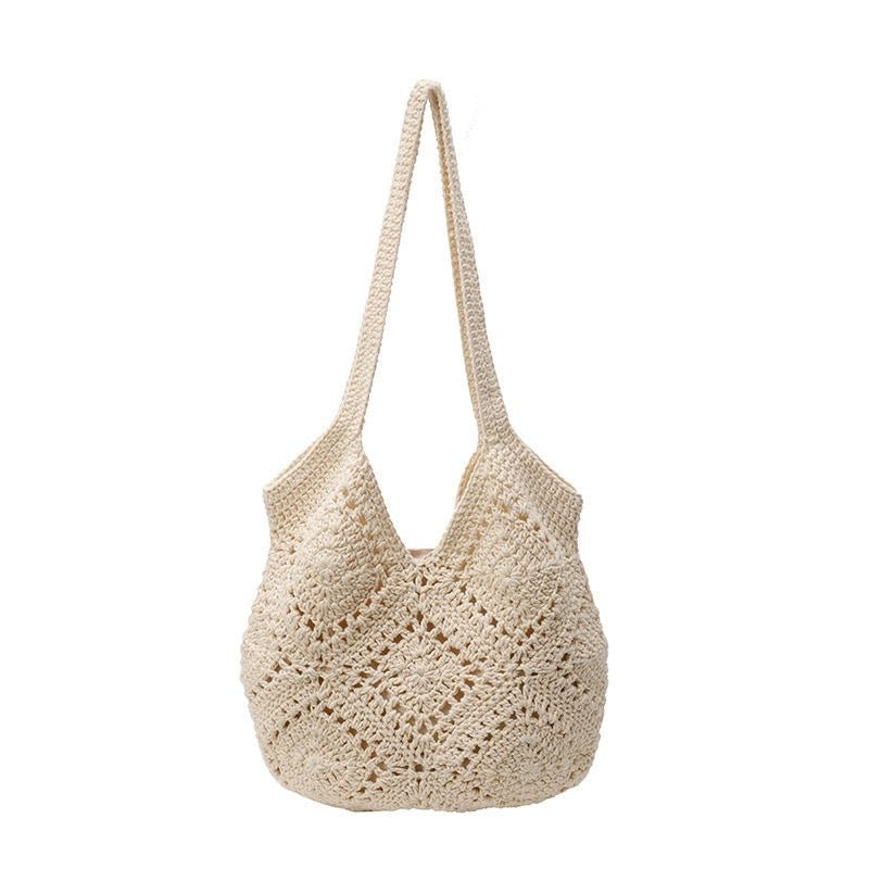 Handmade shoulder bag with floral motifs Stornfield