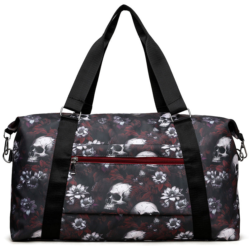 Artistic Skull Print Duffle Bag Stornfield