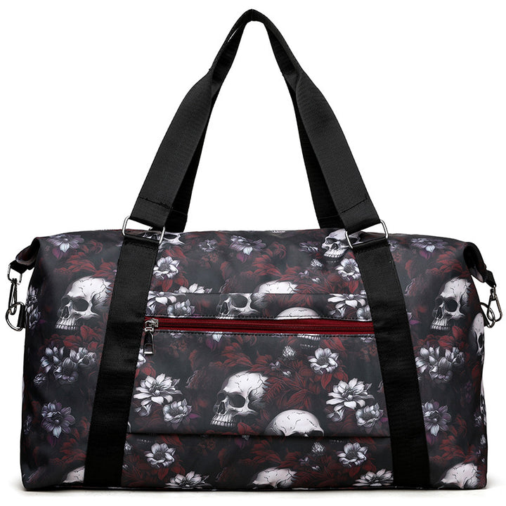 Artistic Skull Print Duffle Bag Stornfield
