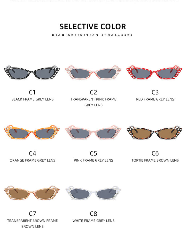 Women's extravagant Cat-Eye sunglasses with crystal embellishments Stornfield