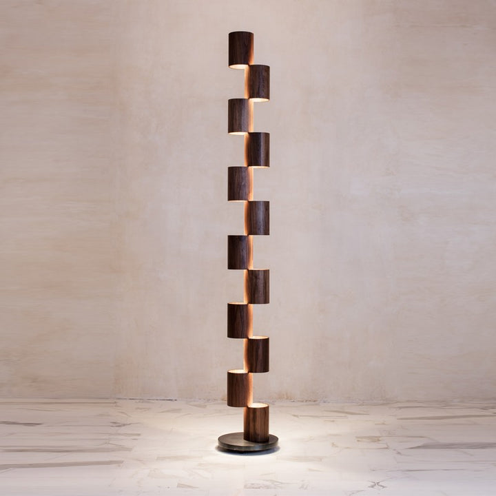 Sculptural Column Floor Lamp