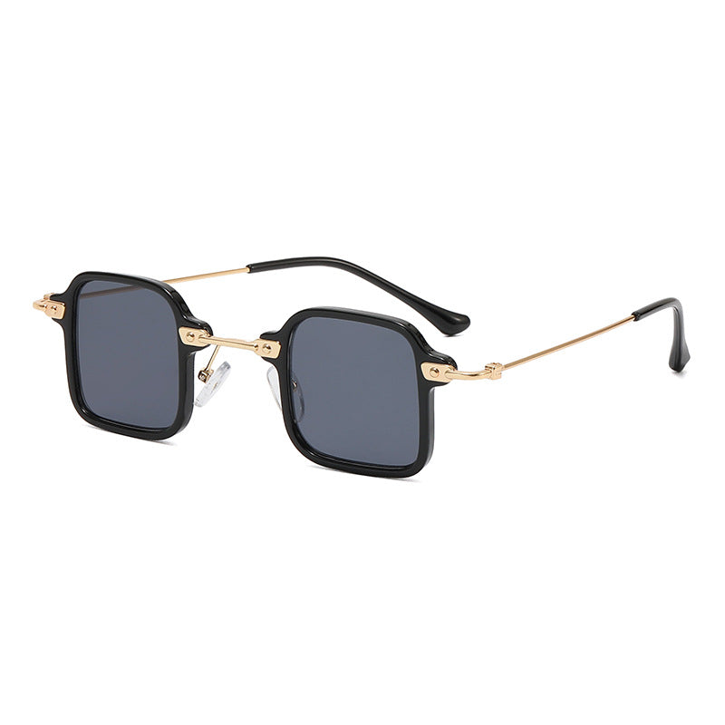Ladies square fashion sunglasses with stylish metal frame Stornfield