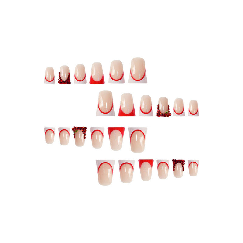Decorative Rhinestone-Detail Press-On Nail Art Stornfield