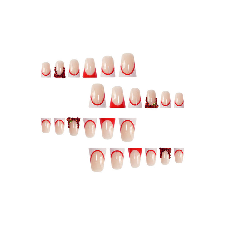 Decorative Rhinestone-Detail Press-On Nail Art Stornfield
