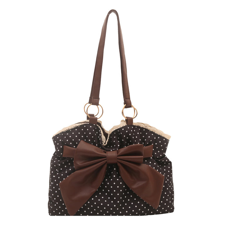 WoCharming Polka Dot Bow Tote Bag Stornfield