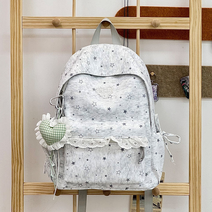 Cute Decorative Star-Embellished Backpack Stornfield