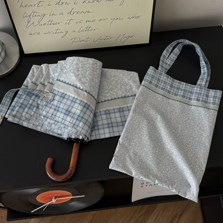 Women's tote bag with integrated folding umbrella Stornfield