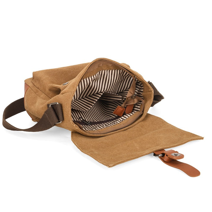 Vintage-Inspired Canvas Messenger Bag Stornfield