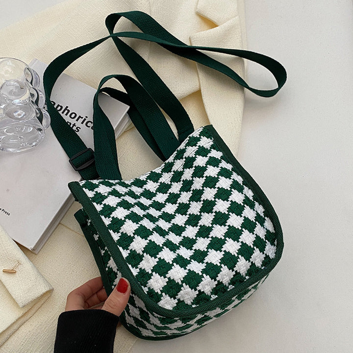 Textured Woven Handbag