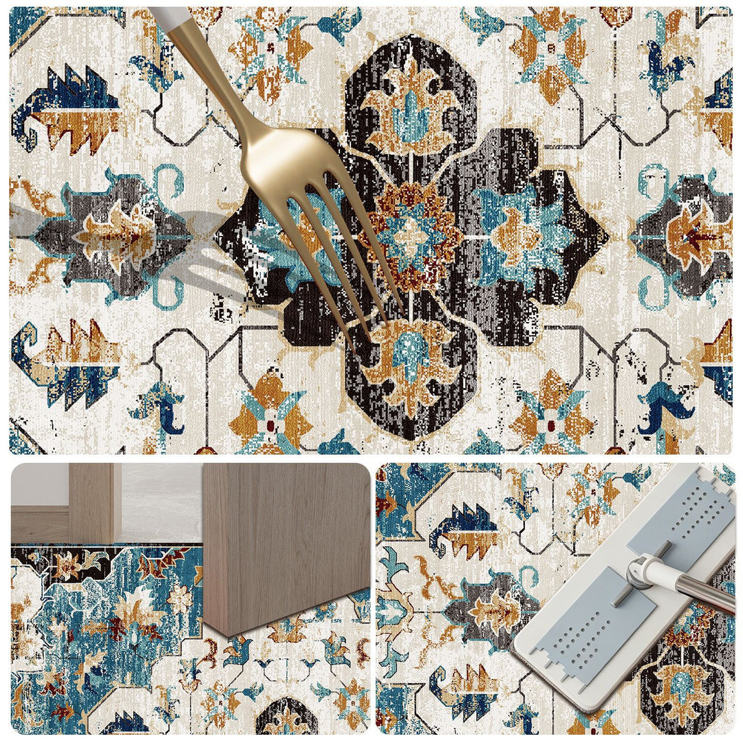 Floral Print Bath Mat Stornfield