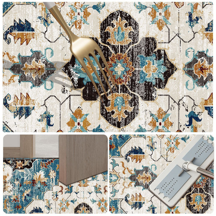 Floral Print Bath Mat Stornfield