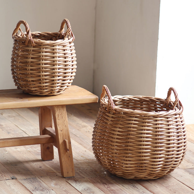 Handcrafted storage basket Stornfield