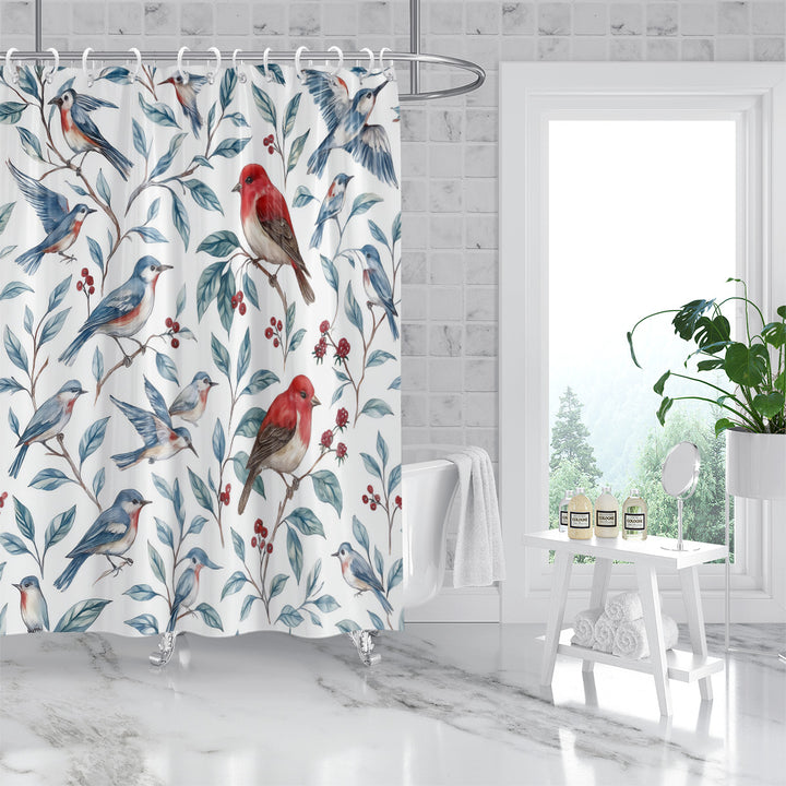 Coastal Marine-Inspired Shower Curtain Stornfield