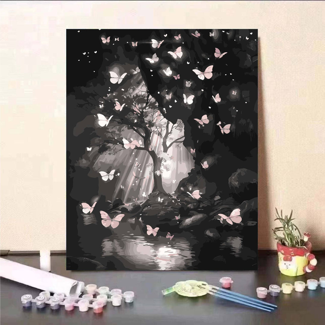 Floral Fantasy Paint by Numbers Wall Art Stornfield
