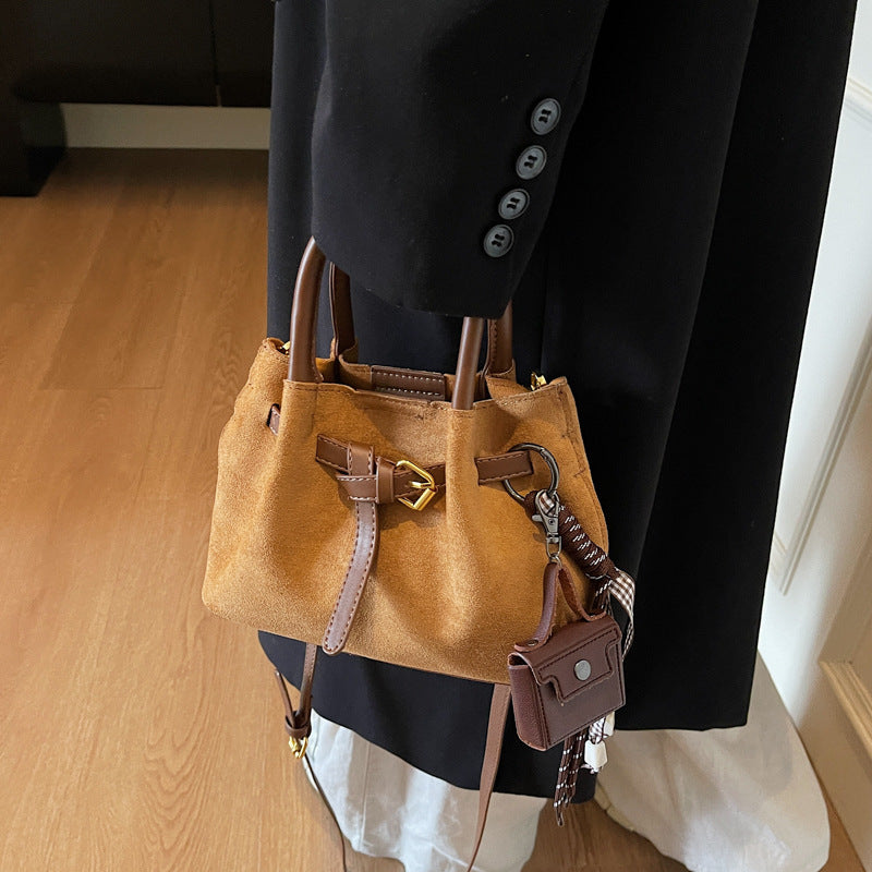 Elegant Suede Handheld Bag Stornfield