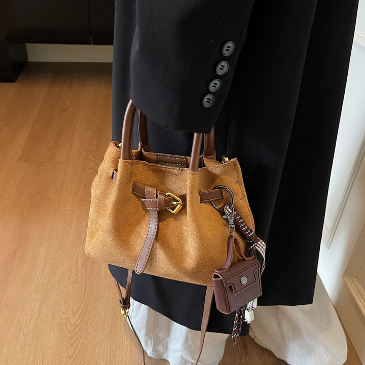 Elegant Suede Handheld Bag Stornfield