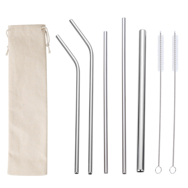 Stainless Steel Straw Set with Cleaning Brushes Stornfield