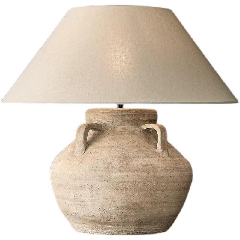 Rustic Pottery Table Lamp