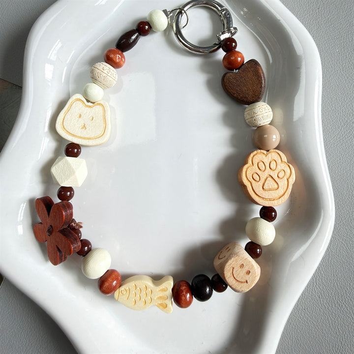 Decorative Wooden Charm Keychain Stornfield