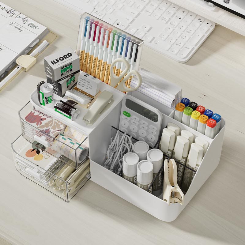 Multi-Functional Desk Organizer with Drawers and Compartments Stornfield