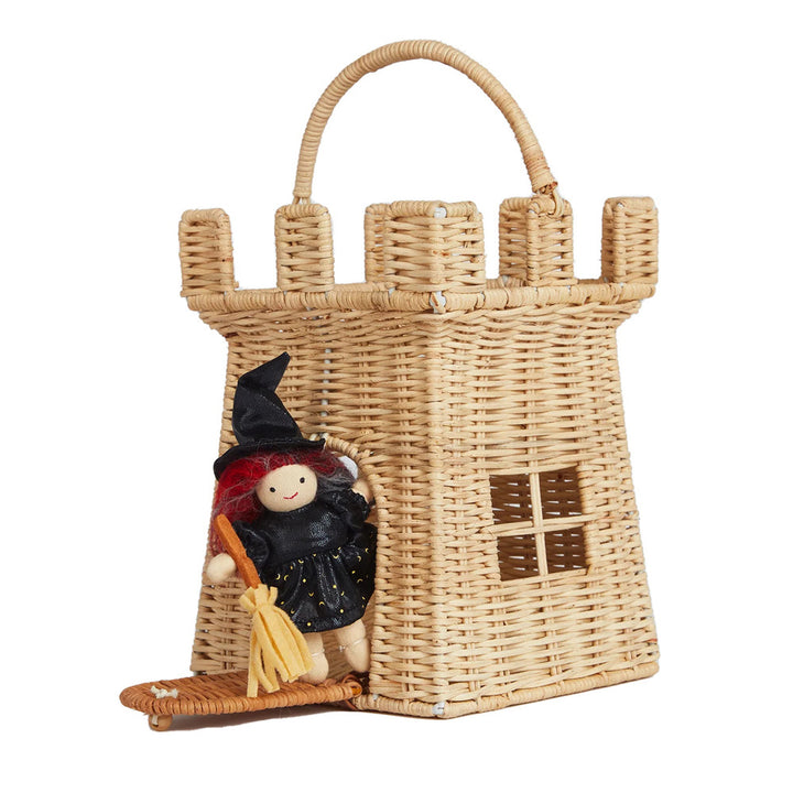 Castle-Shaped Woven Storage Basket Stornfield