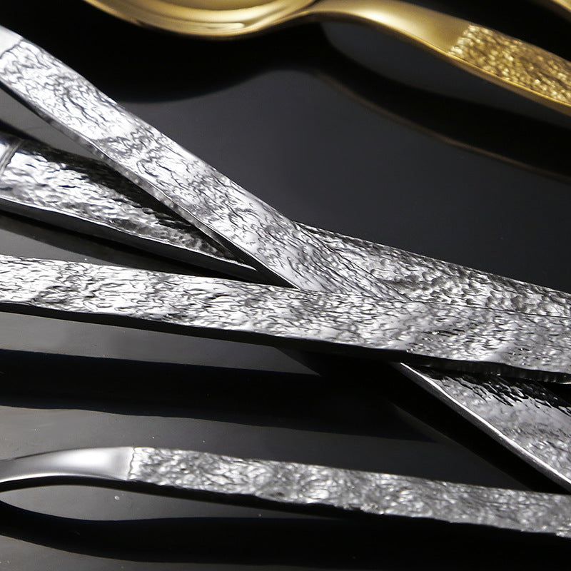 High-quality cutlery set with stylish, textured handle Stornfield