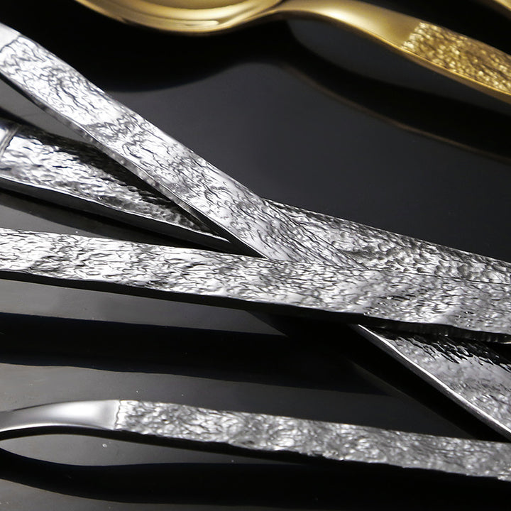 High-quality cutlery set with stylish, textured handle Stornfield