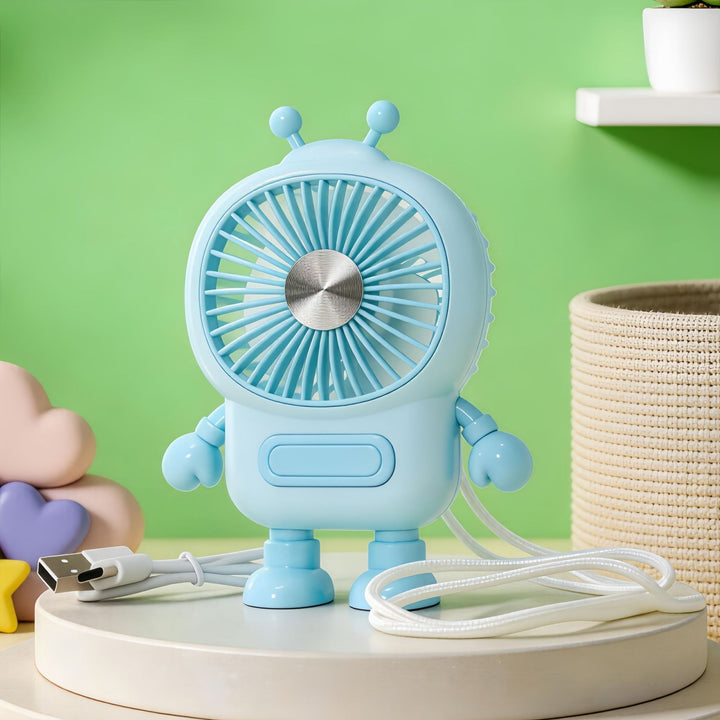 Women's portable mini fan in creative robot design Stornfield