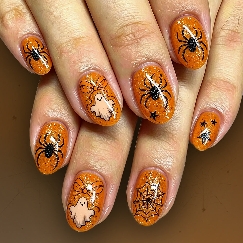 Spooky Themed Glitter Nail Art Set Stornfield