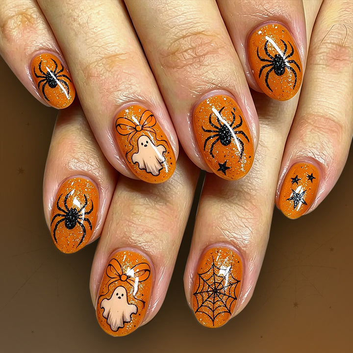 Spooky Themed Glitter Nail Art Set Stornfield