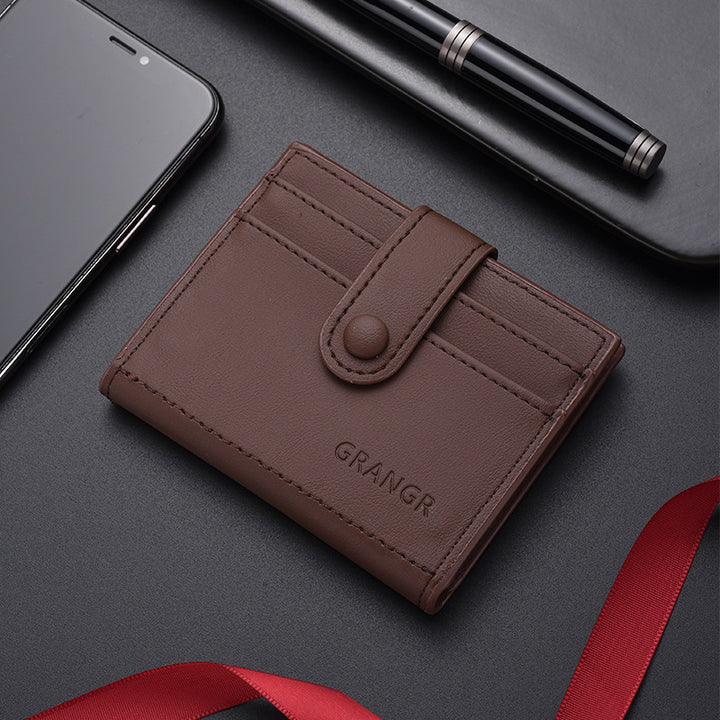 Sleek Leather Card Wallet