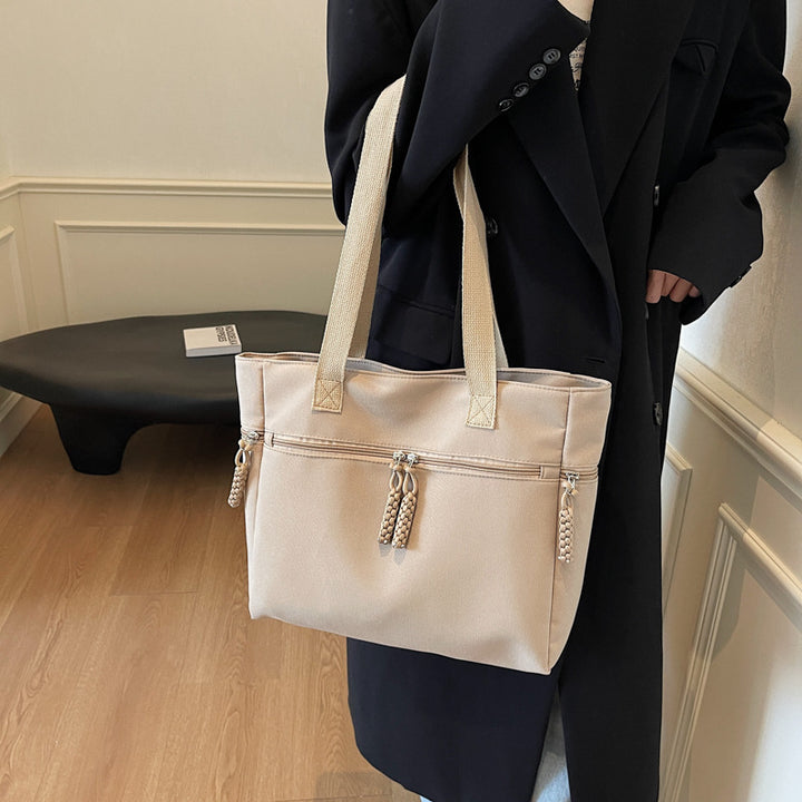 Versatile Zippered Canvas Tote Bag Stornfield