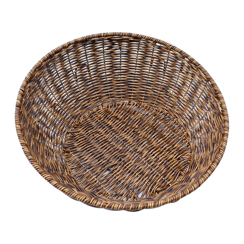 Artisan Woven Round Storage Basket Stornfield