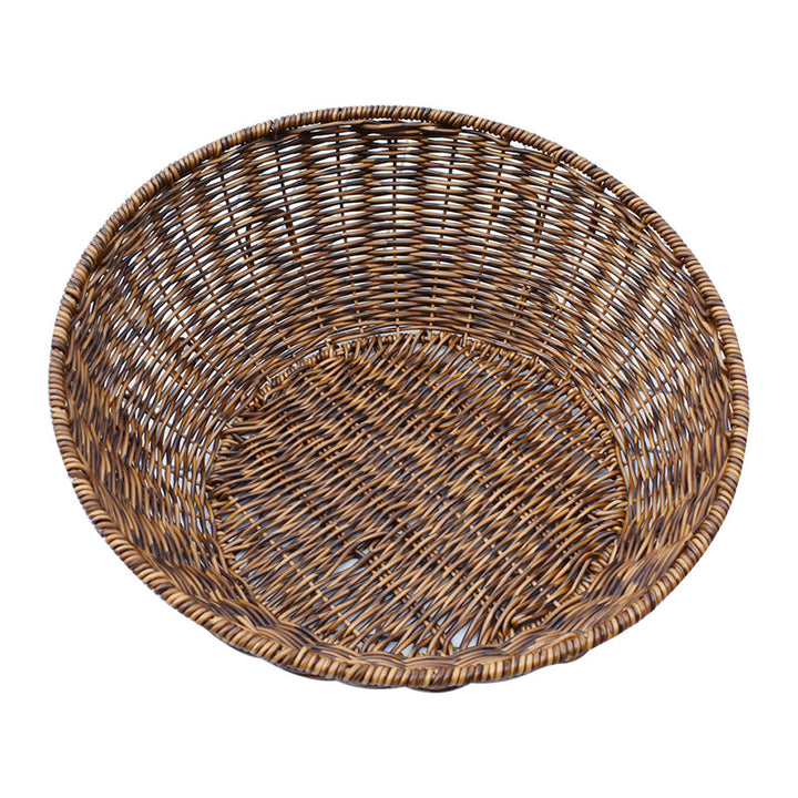 Artisan Woven Round Storage Basket Stornfield
