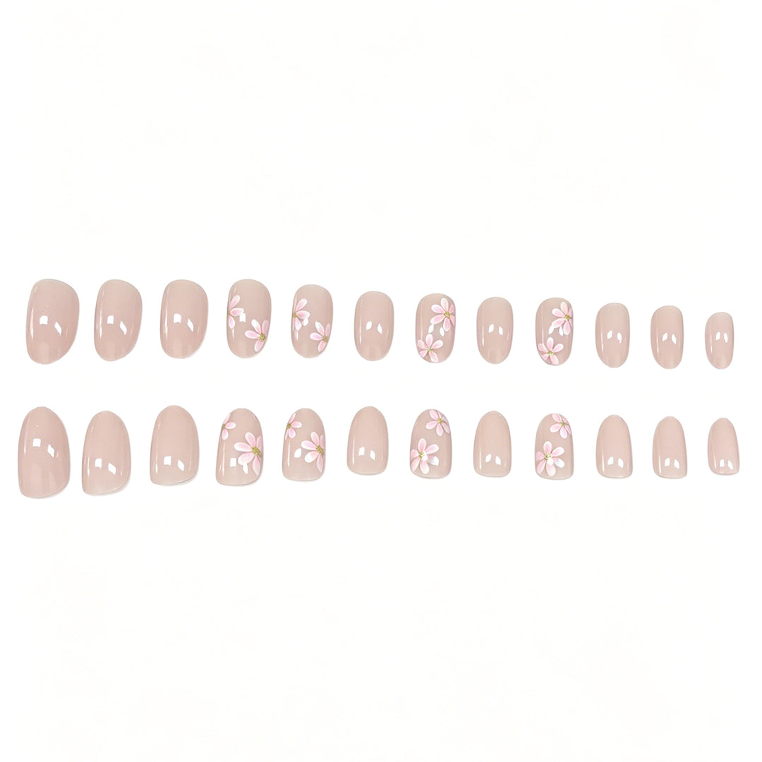 Floral-Inspired Press-On Nail Enhancements Stornfield