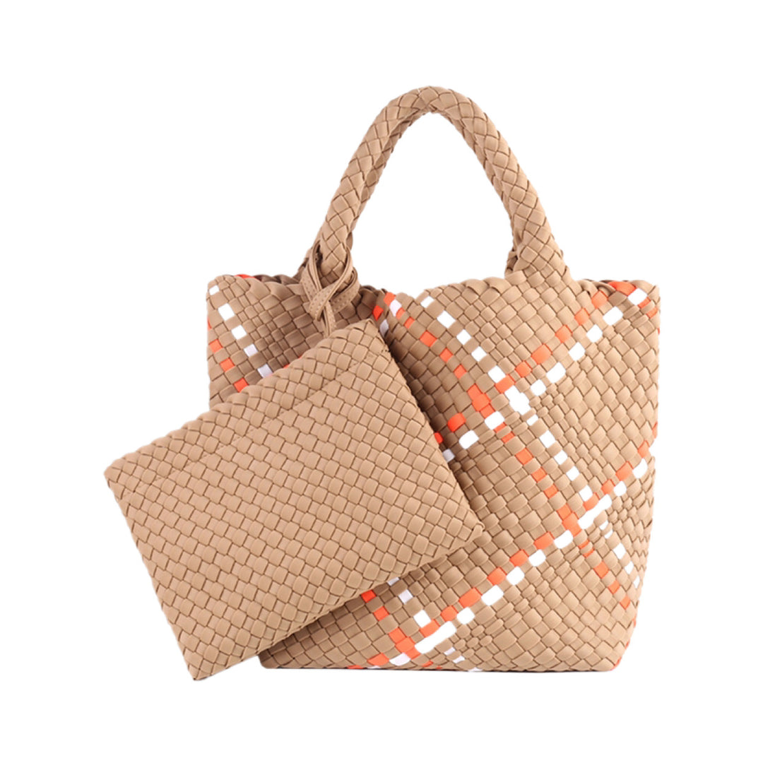 Braided Handbag with Removable Clutch Stornfield