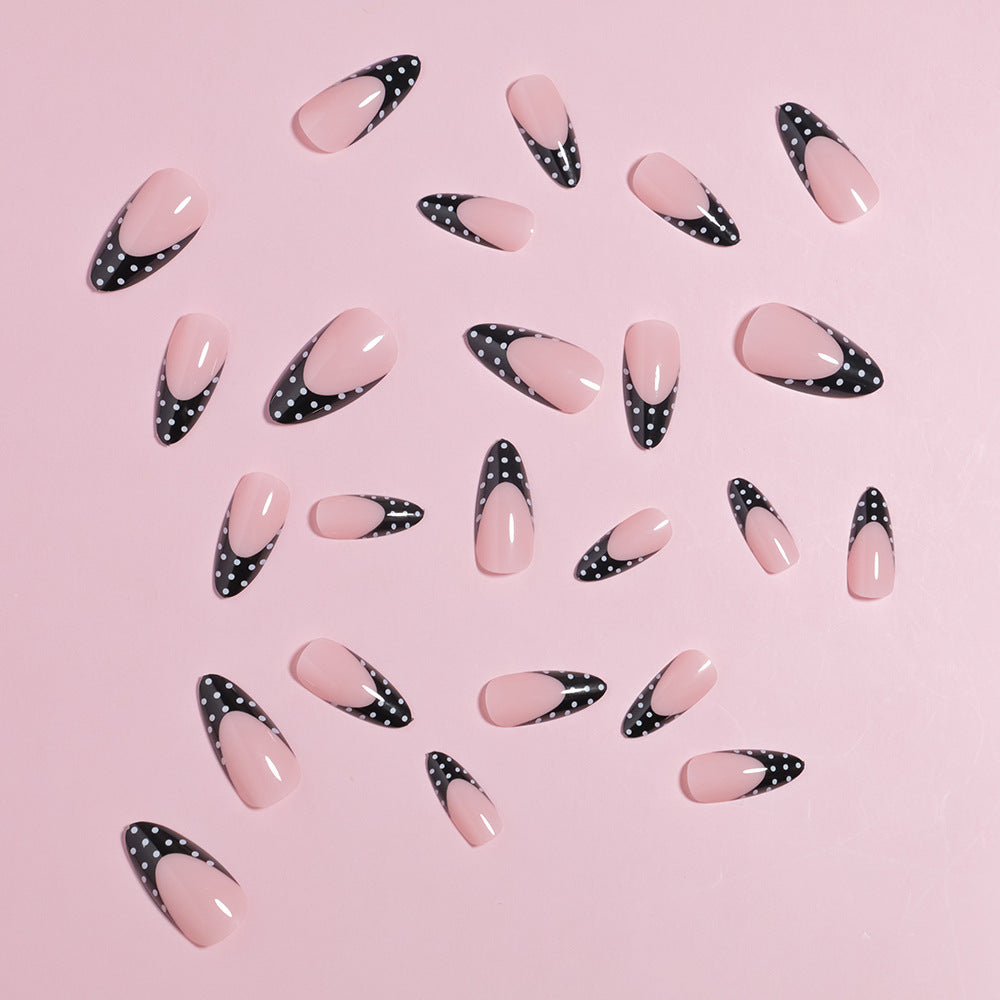 Artistic French Tip Press-On Nails Set Stornfield